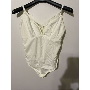 NWOT Popilush Women’s 2XL XXL White Sleeveless Shape wear Bodysuit Sleeveless